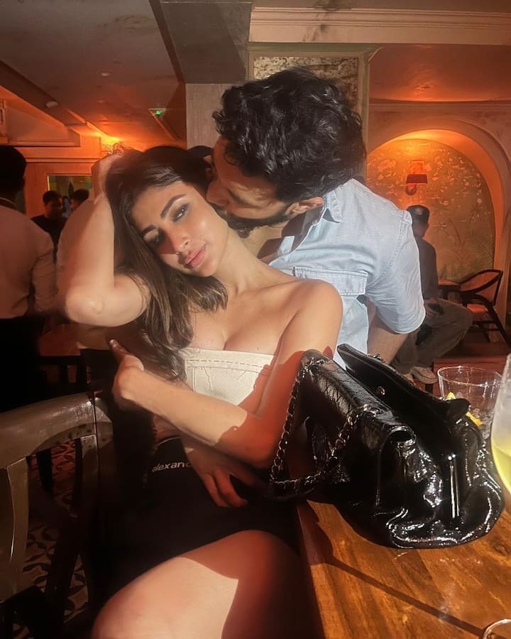 Everything that defines Mouni and Suraj Nambiar's love for one another, from kisses to candid photos, is featured in this post.