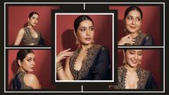 Raashii Khanna : डीप नेक ब्लाऊज आणि नेवी ब्लू साडी, ट्रेडिशनल लूकमध्ये खुललं राशी खन्नाचं सौंदर्य