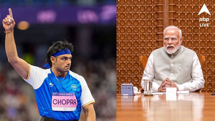 Paris Olympics 2024 PM Narendra Modi rings up Neeraj Chopra to congratulate him for his silver medal Modi Congratulates Neeraj: আপনিই দেশের সোনা, নীরজ চোপড়াকে ফোন করে বললেন প্রধানমন্ত্রী নরেন্দ্র মোদি