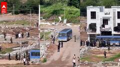 రాజేంద్రనగర్ లో అక్రమ కట్టడాల కూల్చివేత, ఎంఐఎం ఎమ్మెల్యే అరెస్ట్ - పీఎస్ కు తరలింపు