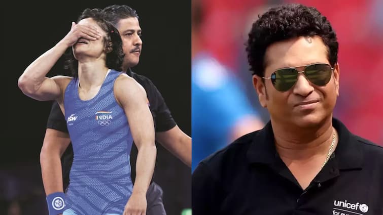 Sachin Tendulkar Reaction On Vinesh Phogat Controversy In Paris Olympics 2024 Latest Sports News Paris Olympics 2024: विनेश फोगाट को क्यों मिलना चाहिए सिल्वर मेडल, सचिन तेंदुलकर ने डिटेल में समझाया