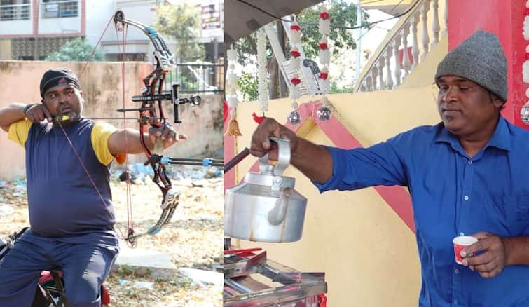 international para archery player in nagpur sandeep gawai unfortunetly now sells tea due to Financial difficulties maharashtra marathi news देशाला आंतरराष्ट्रीय पदके मिळवून दिली, आता दिव्यांग खेळाडू फुटपाथवर विकतोय चहा; पण का आली अशी वेळ?