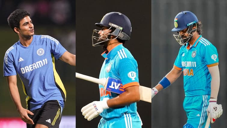 Champions Trophy 2025 Shubman Gill Shreyas Iyer KL Rahul may be dropped from team india Champions Trophy 2025: श्रीलंका दौरे पर फ्लॉप हुए भारत के ये 3 दिग्गज बैटर, चैंपियंस ट्रॉफी से हो सकते हैं बाहर