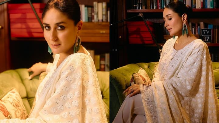 Kareena Kapoor Pics: बॉलीवुड की ब्यूटीफुल एक्ट्रेस करीना कपूर अपनी एक्टिंग के साथ लुक्स को लेकर भी सुर्खियों में रहती हैं. हाल ही में एक्ट्रेस ने अपने दिलकश अवतार की तस्वीरें फैंस के साथ शेयर की हैं.