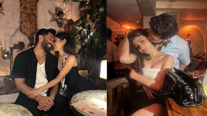 Mouni Roy Husband Suraj Nambiar Birthday: टीवी एक्ट्रेस मौनी रॉय ने पति के बर्थडे पर सोशल मीडिया पर कई सारी फोटोज शेयर कर खूब प्यार लुटाया है. इन तस्वीरों को फैंस खूब पसंद कर रहे हैं.