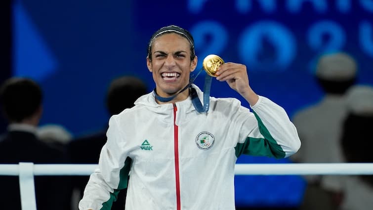 Algerian Imane Khelif wins boxing gold medal after her gender was wrongly questioned Imane Khelif: பாரிஸ் ஒலிம்பிக்! பாலின சோதனையில் தோற்ற அல்ஜீரிய வீராங்கனை தங்கம் வென்று அசத்தல்