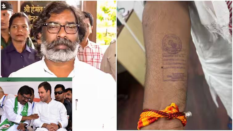Jharkhand CM Hemant Soren Flaunts His Prisoner's Stamp In Birthday Post CM Hemant Soren: பிறந்தநாளில் கையில் சிறைக்கைதி முத்திரை: உறுதிபூண்ட ஜார்க்கண்ட் முதலமைச்சர் ?