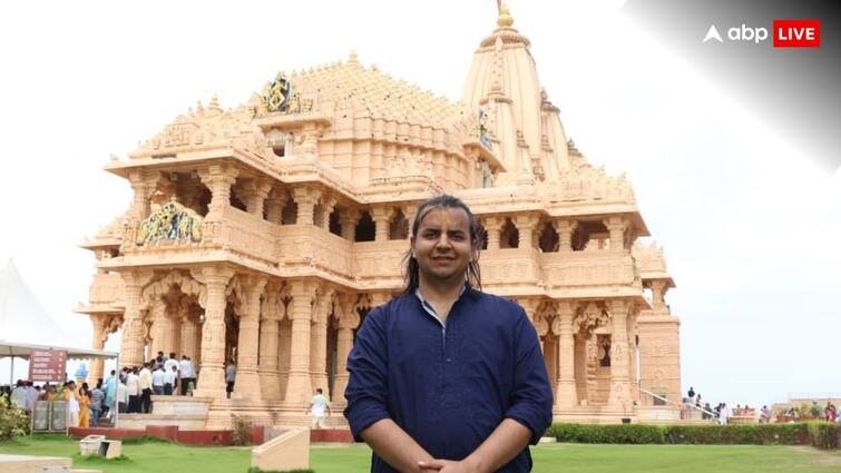 Bhavish Aggarwal reached somnath temple after succesful listing of ola electric ipo Bhavish Aggarwal: ओला इलेक्ट्रिक आईपीओ की सफलता के बाद सोमनाथ दर्शन के लिए पहुंचे भविष अग्रवाल