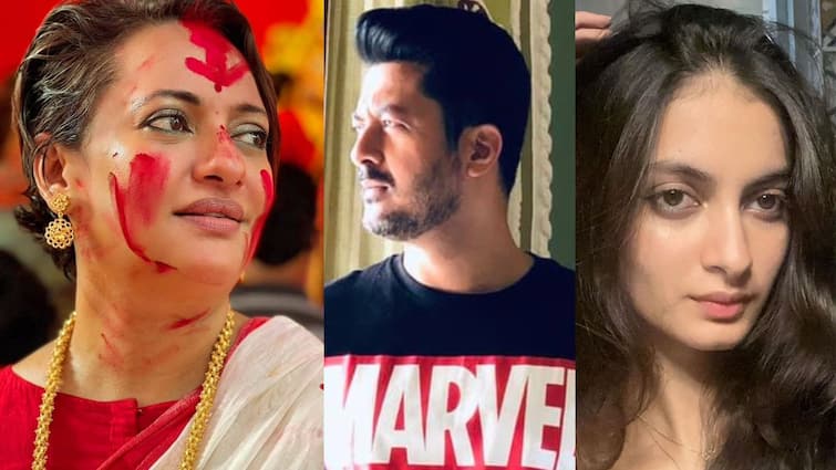 Sara Sengupta Ramp walk Nilanjana shares video Entertainment News Tollywood Jisshu-Nilanjana: লাল-সাদা শাড়িতে সারার ব়্যাম্পওয়াক, মেয়ের সাফল্যে পাশে শুধু নীলাঞ্জনা