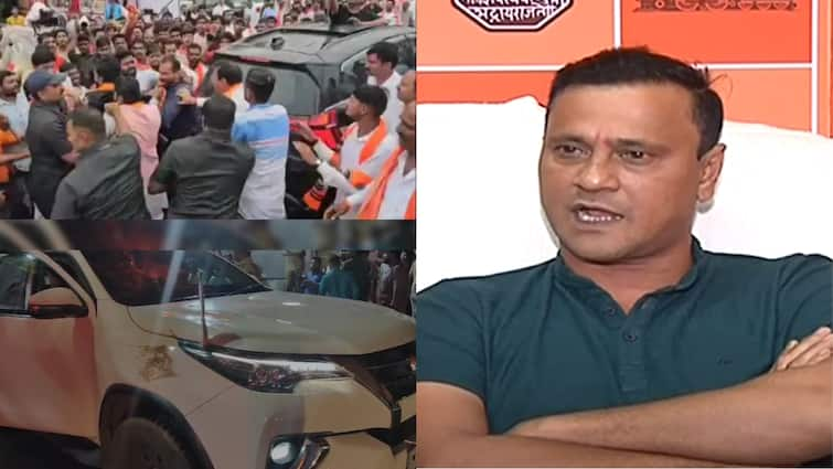 MNS workers attack on Uddhav Thackeray convoy in Thane Sandeep Deshpande slams UBT Raj Thackeray Vs Uddhav Thackeray:  तुम्ही शिवसैनिक, तर आम्ही महाराष्ट्रसैनिक, संदीप देशपांडेंनी ठणकावलं; मातोश्रीवर तातडीची बैठक