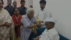 Sharad Pawar meets Prabhavati Zadbuke : शरद पवारांची 'लाडकी बहीण', 1962 मध्ये निवडून आलेल्या माजी आमदाराकडून राखी बांधून औक्षण