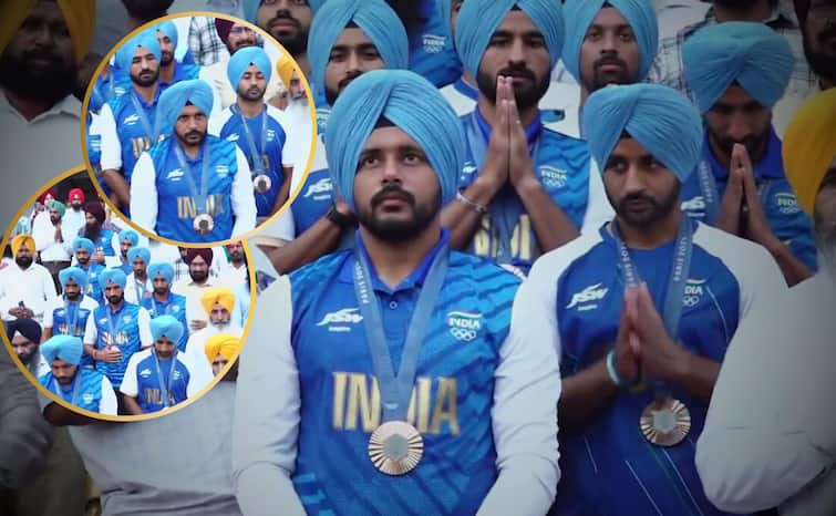 Indian Hockey Team visits Golden Temple Amritsar after won bronze medal at the Paris Olympics 2024 Indian Hockey team: पदक के साथ अमृतसर पहुंची भारतीय हॉकी टीम! गोल्डन टेम्पल में टेका मत्था