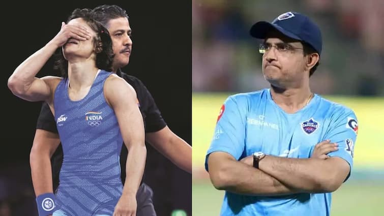 Vinesh Phogat should get silver medal Sourav Ganguly said on disqualification before CAS decision 'विनेश फोगाट को सिल्वर मेडल मिलना चाहिए...', CAS के फैसले से पहले बोले सौरव गांगुली