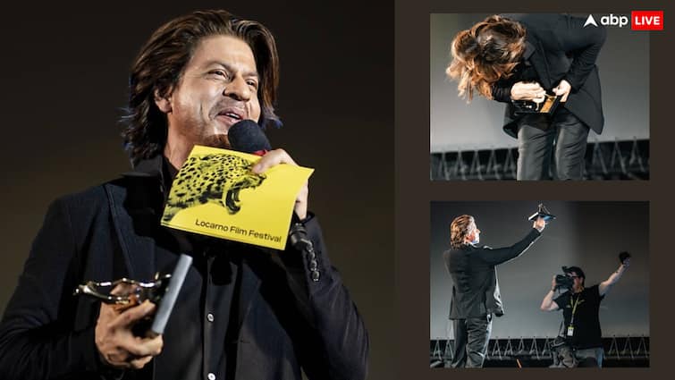 shah rukh khan honoured with Pardo Alla Carriera award at Locarno Film Festival said namaskar dhanyawad Shah Rukh Khan को मिला Pardo Alla Carriera Award, लोकार्नो फिल्म फेस्टिवल में बोले- 'नमस्कार, धन्यवाद'