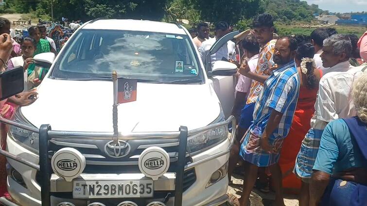 Dharmapuri Kadathur near quarry permanent closure Seven villagers demand - TNN தருமபுரி: கல்குவாரியை மூட வலியுறுத்திய மக்கள்; ஆய்வுக்கு வந்த எம்எல்ஏவிடம் வாக்குவாதம்