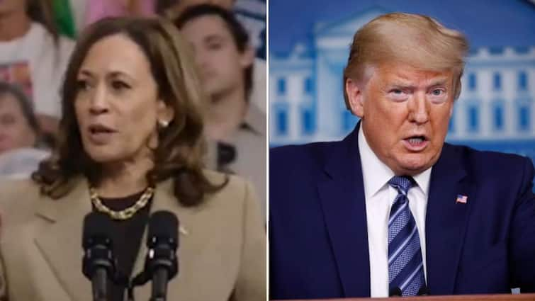 US Elections 2024 Kamala Harris Leading In 3 Key States Against Donald Trump US Elections: Kamala Vs Trump, Who Is Ahead In Pre-Poll Survey In 3 Key States. Check