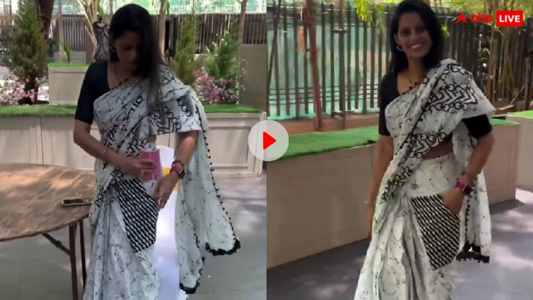 Video: अब शादी-पार्टी में पति को नहीं पकड़ाना पड़ेगा फोन, महिलाओं के लिए आ गई पॉकेट वाली साड़ी Saree with pocket is becoming increasingly viral on social media Video: अब शादी-पार्टी में पति को नहीं पकड़ाना पड़ेगा फोन, महिलाओं के लिए आ गई पॉकेट वाली साड़ी