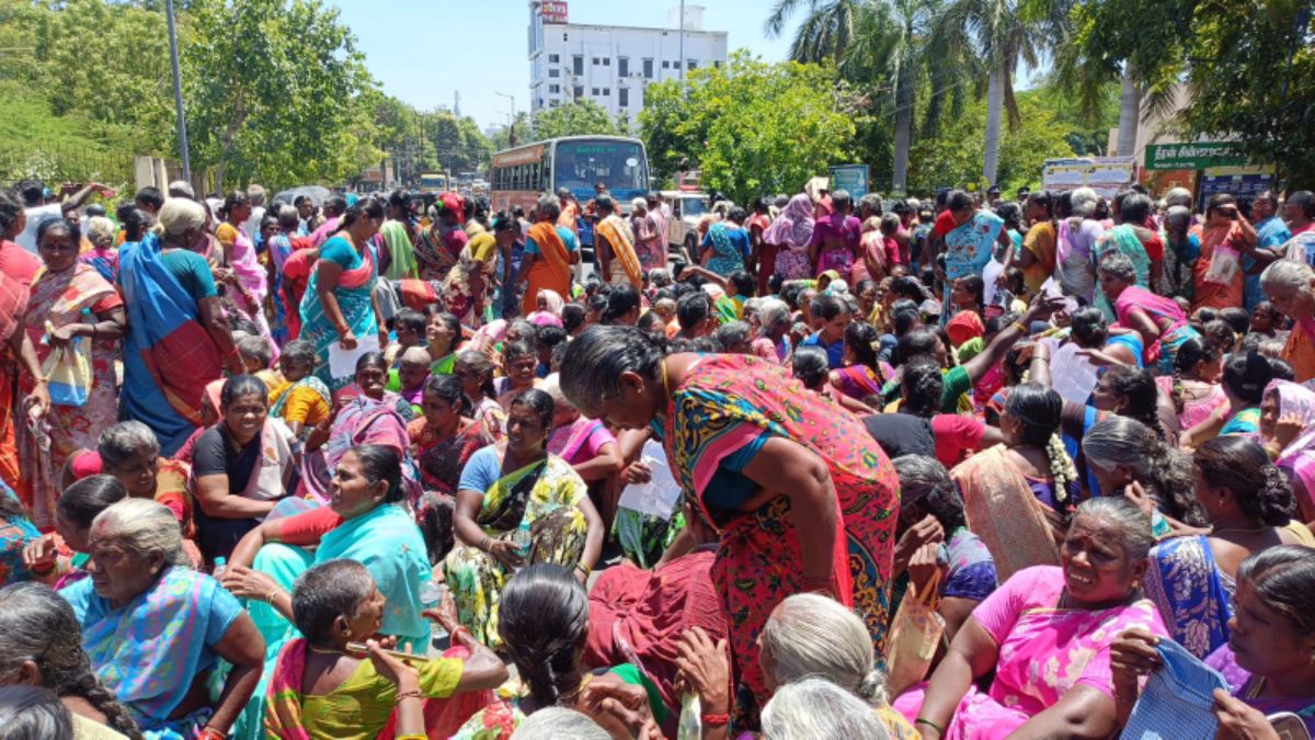 திருச்சியில் பரபரப்பு.. ஆட்சியர் அலுவலகத்தை முற்றுகையிட்ட 500 பேர் - காரணம் என்ன?