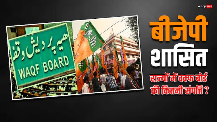 Waqf Board Total property in BJP ruled states More than half of the Waqf Boards property is in BJP ruled states Waqf Board Total Property: बीजेपी शासित राज्यों में है वक्फ बोर्ड की आधी से ज्यादा संपत्ति, ये राज्य टॉप पर