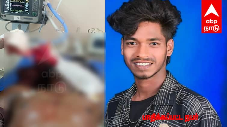 DMK executive slit the neck of an 18-year-old student with a knife in tindivanam திண்டிவனத்தில் பதற்றம்... 18 வயது மாணவனை கத்தியால் கழுத்தை கிழித்த திமுக நிர்வாகி...