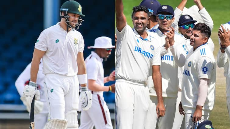 ICC World Test Championship 2023-25 Points Table update after West Indies vs South Africa 1st test drawn India team on top WTC Points Table: वेस्टइंडीज-दक्षिण अफ्रीका का पहला टेस्ट रद्द, भारत को वर्ल्ड टेस्ट चैंपियनशिप की प्वाइंट्स टेबल में नुकसान?