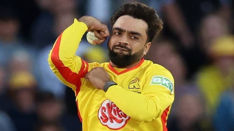 The Hundred Men 2024 Trent Rockets Suffer Huge Blow Rashid Khan Gets Ruled Out Due To Injury Chris Green named replacement Afghanistan Australia The Hundred Men's 2024: Trent Rockets Suffer Huge Blow As Rashid Khan Gets Ruled Out Due To Injury