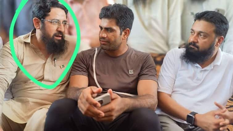 Arshad Nadeem Pakistan Olympics 2024 Gold Medallist Spotted With UN-Designated Lashkar-e-Taiba Terrorist Javelin Throw Viral Video Arshad Nadeem, Pakistan's Olympic Gold Medallist, Spotted With UN-Designated Lashkar-e-Taiba Terrorist Harris Dar In Viral Video- WATCH