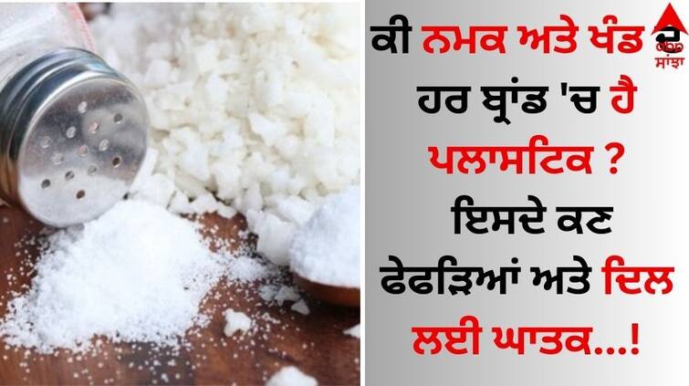 Plastic-in-your-salt-and-sugar-shocking-report-makes-a-big-claim-details inside New Study Report: ਕੀ ਨਮਕ ਅਤੇ ਖੰਡ ਦੇ ਹਰ ਬ੍ਰਾਂਡ 'ਚ ਹੈ ਪਲਾਸਟਿਕ ? ਇਸਦੇ ਕਣ ਫੇਫੜਿਆਂ ਅਤੇ ਦਿਲ ਲਈ ਘਾਤਕ!