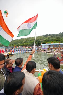 भोपाल के बड़ा तालाब में हर घर तिरंगा अभियान का जश्न, सीएम मोहन यादव ने गुनगुनाया ये देशभक्ति गीत