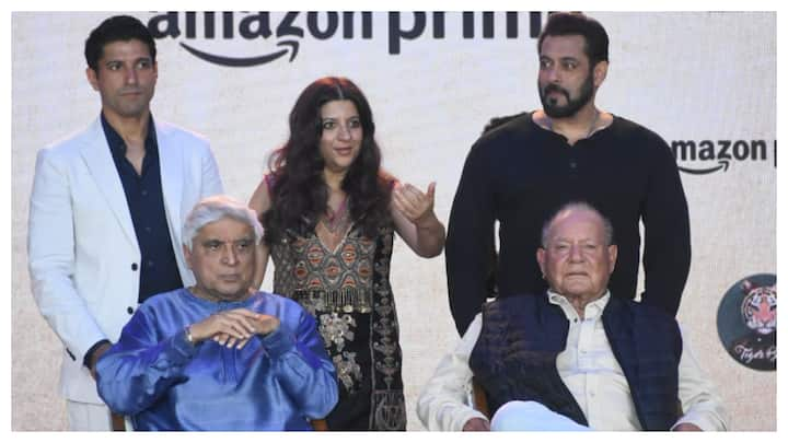 The trailer release of Prime Video's upcoming 'Angry Young Men,’ exploring the creative partnership and legacy of Salim Khan and Javed Akhtar, was attended by Salman Khan, Farhan Akhtar and others.