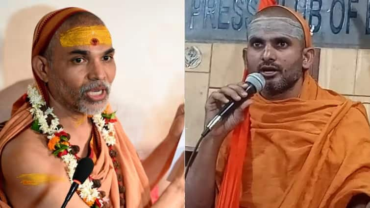 Avimukteshwaranand Saraswati filed defamation case against Govindanand Saraswati for calling fake baba Gujarat गोविंदानंद सरस्वती की बढ़ीं मुश्किलें! अविमुक्तेश्वरानंद सरस्वती ने इस मामले में दर्ज कराया मानहानि का केस