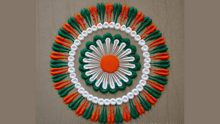 Indian Independence day Rangoli designs: Here are some easy yet creative rangoli designs for Independence Day that you must try. 