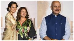 Kangana Ranaut, Anupam Kher & Other Cast Attend 'Emergency' Trailer Launch, PICS