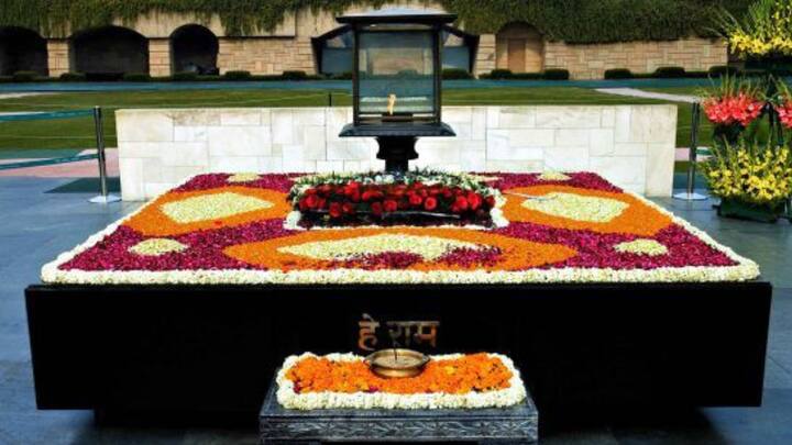 1. Raj Ghat: Raj Ghat, open daily from 6 AM to 7 PM, is the memorial where Mahatma Gandhi was cremated in 1948. It holds deep significance in India's freedom struggle as the final resting place of the leader who led the nonviolent movement for independence of the country. (Image source: Pinterest/wordpressdotcom)
