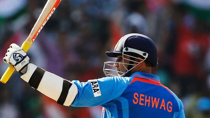 Virender Sehwag: During a match against West Indies at Indore back in 2011, Virender Sehwag scored his first and the second by an Indian cricketer. His innings of 219 runs off 149 balls remains his highest score. (Image Credits: ICC Official Website)