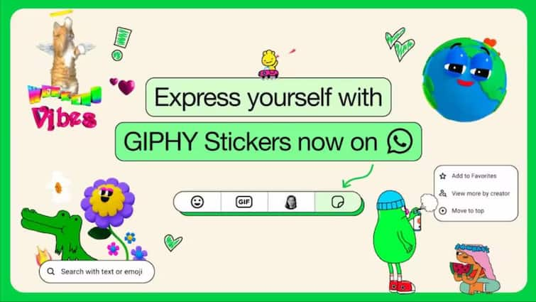 WhatsApp partners Giphy to expand its sticker library; rolls out custom sticker maker to Android WhatsApp: இனி நிறைய GIF ஸ்டிக்கர்ஸ் கிடைக்கும்; வாட்ஸ் அப்பின் அசத்தல் அப்டேட்- மெட்டா தகவல்!