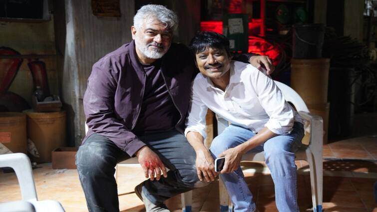 SJ Suryah meets ajith at Good bad ugly sets after a long time and shares a picture Ajith - SJ Suryah : ஆக்ஷன் காட்சியின் நடுவே நடந்த திடீர் சந்திப்பு.. எஸ்.ஜே. சூர்யாவின் ஆசை நிறைவேறியதா?