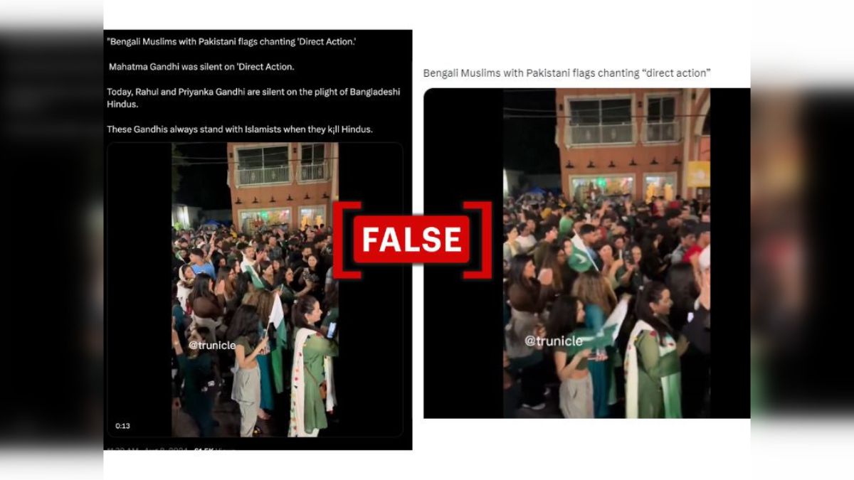 Fact Check: Edited Video From Canada Falsely Shows Bangladeshi Muslims 'Threatening' Hindus