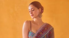 Ananya Panday's Floral Saree Is A Perfect Addition To Your Wardrobe, Check Out All Pics