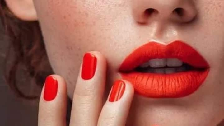 3. Saffron Sunset Lips – Make your lips pop with an ombre effect using orange and saffron hues. This look represents the warmth of the Indian spirit. For added dimension, apply a small amount of gold highlighter to the centre of your bottom lip to create a mesmerising sunset glow. (Image source: Pinterest/ Bonnie Bryant Creative)