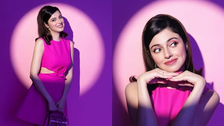 Actor-director Divya Khosla Kumar slays in a flaming bright pink minidress. Check out her pictures from the latest photoshoot.