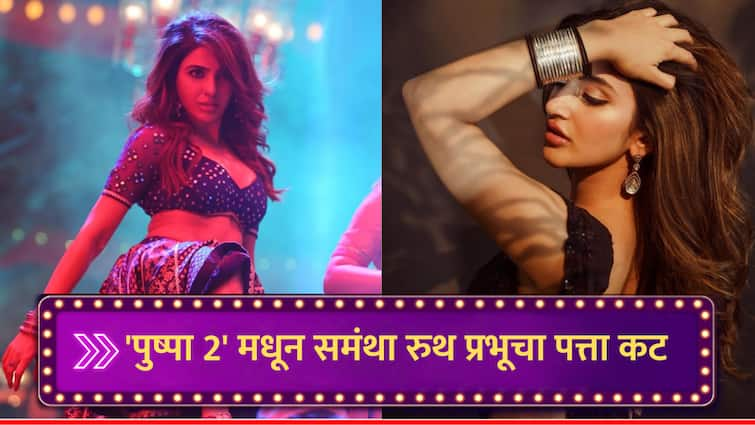 Pushpa 2 samantha ruth prabhu not part of pushpa the rule sreeleela replaced Samantha for dance number got whopping amount allu arjun pushpa sequel marathi news Pushpa 2 : 'पुष्पा 2' चित्रपटातून समंथा रुथ प्रभूचा पत्ता कट, आइटम साँगमध्ये दिसणार 'या' अभिनेत्रीचा जलवा; आकारलं तगडं मानधन