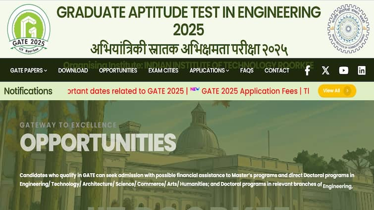 GATE 2025 Registration Begins Today On gate2025.iitr.ac.in; Direct Link To Apply GATE 2025 Registration Begins Today On gate2025.iitr.ac.in; Direct Link To Apply