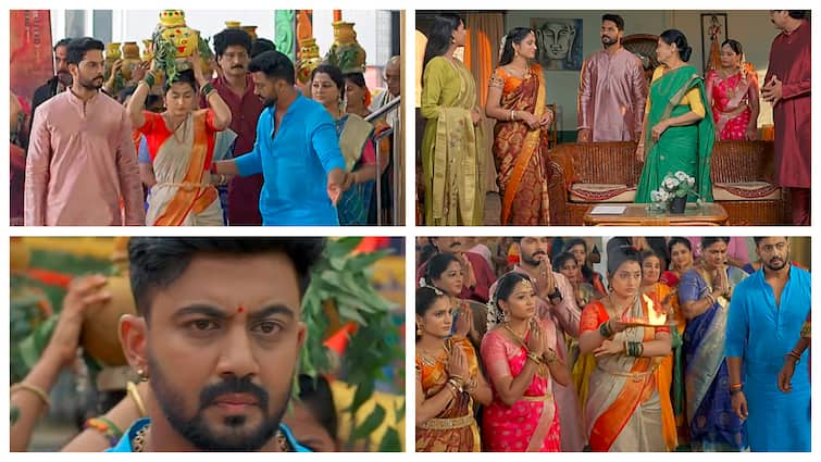 Satyabhama serial Today Augest 16th Episode Update Satyabhama Serial Today August 16th: సత్యభామ సీరియల్:  బోనం ఎత్తుకుని వెళ్తున్న సత్యను రౌడీలతో చంపించేందుకు రుద్ర వేసిన ప్లాన్ వర్కవుట్ అయ్యిందా..? లేదా..?; ఇవాల్టి సత్యభామ ఏపీసోడ్‌లో చూద్దాం