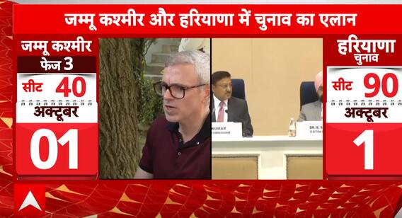 Assembly Election 2024: Election Announcement In Jammu And Kashmir—Hear Omar Abdullah’s Response | ABP News