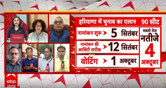 Assembly Election 2024: Jammu And Kashmir Polls to Be Held in Three Phases, Results On October 4 | ABP News