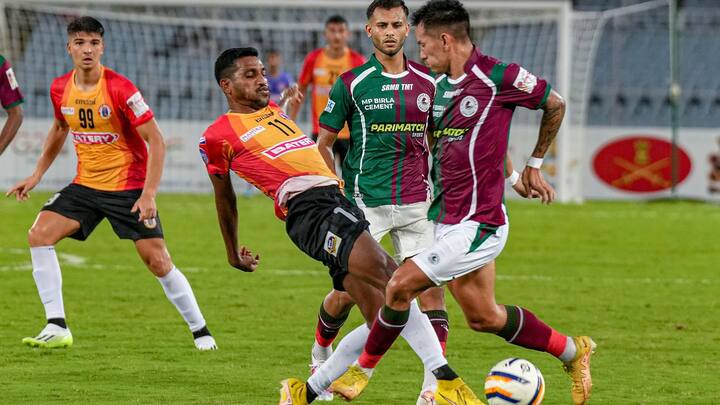 বাতিল করে দেওয়া হল চলতি ডুরান্ড কাপে গ্রুপ পর্বের কলকাতা ডার্বি। বাংলার ফুটবলের ঐতিহ্যবাহী ইস্টবেঙ্গল বনাম মোহনবাগান ম্যাচ হওয়ার কথা ছিল রবিবার সন্ধ্যায়।