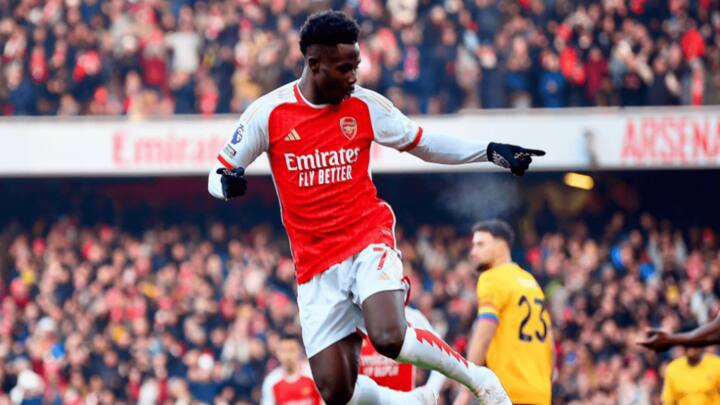 1. Bukayo Saka: Arsenal (Image Credit: @X / BukayoSaka87)