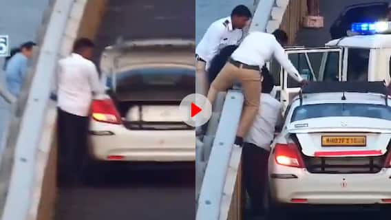 देवता बनकर आई ट्रैफिक पुलिस! सुसाइड कर रही महिला को मौत के मुंह से निकाला, वीडियो वायरल
