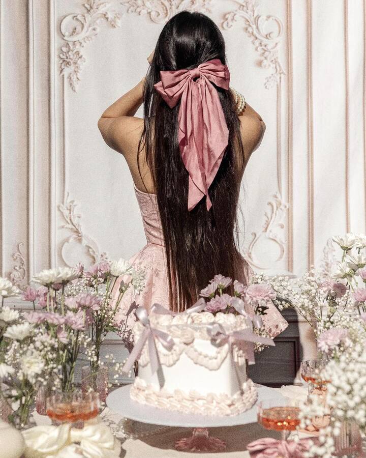 The new mom turned 29 and chose a corset dress to celebrate in classic Barbie fashion.